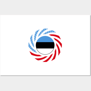 Estonian American Multinational Patriot Flag Series Posters and Art